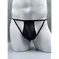*****"O" HEAVENS B2G1F MENS THONG LACE BACK BLACK LARGE