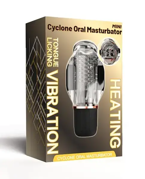 SECWELL CYCLONE MASTURBATOR ORAL HEATING LICKING MINI