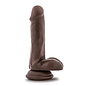 BLUSH COVERBOY DILDO TOP GUN TOMMY CHOCOLATE 6.5"