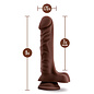 BLUSH COVERBOY DILDO THE DJ CHOCOLATE 9"