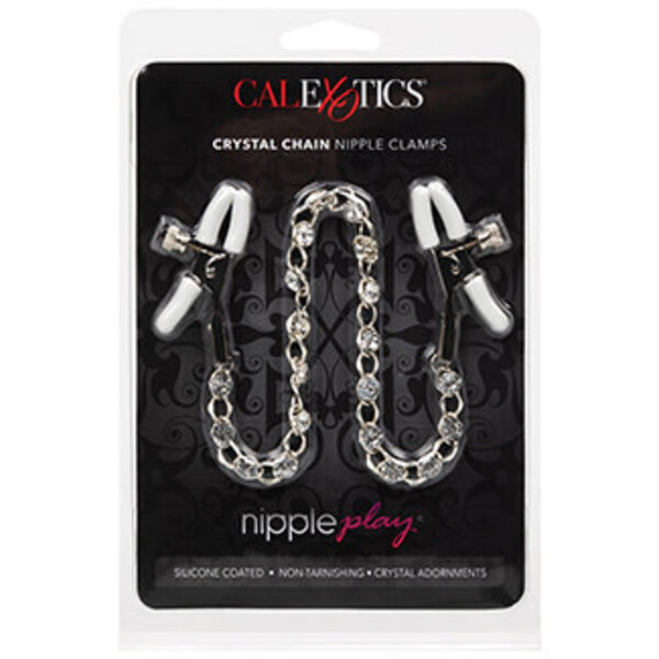 NIPPLE PLAY CRYSTAL CHAIN ALLIGATOR NIPPLE CLAMPS