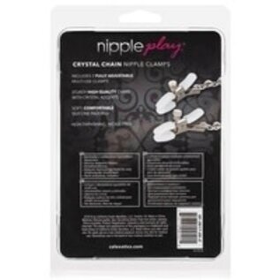 NIPPLE PLAY CRYSTAL CHAIN ALLIGATOR NIPPLE CLAMPS