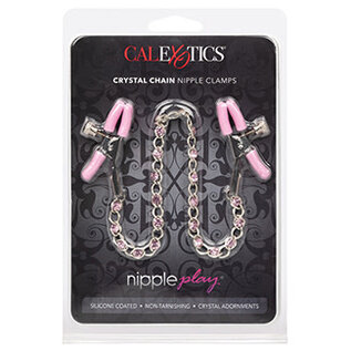 NIPPLE PLAY CRYSTAL CHAIN ALLIGATOR NIPPLE CLAMPS
