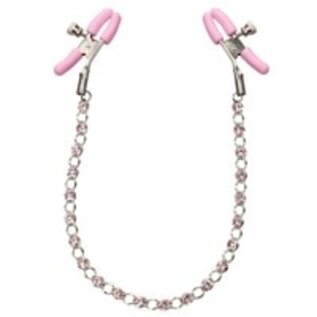NIPPLE PLAY CRYSTAL CHAIN ALLIGATOR NIPPLE CLAMPS