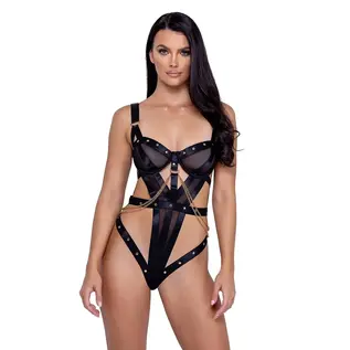 ROMA TEDDY STUDS & KISSES BLACK XL