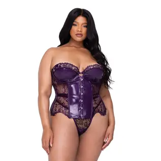 ROMA BUSTIER & PANTY SET  SUGAR PLUM