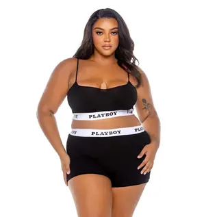 ROMA BRALETTE & SHORTS SET PLAYBOY SPORT