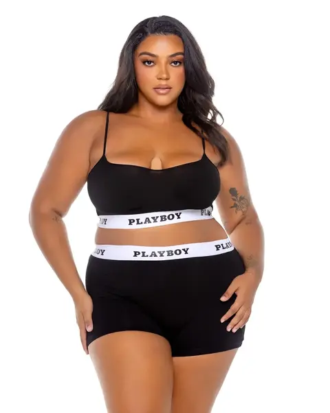 ROMA BRALETTE & SHORTS SET PLAYBOY SPORT