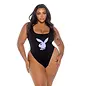 ROMA SWIMSUIT PLAYBOY ICON BLACK 1X