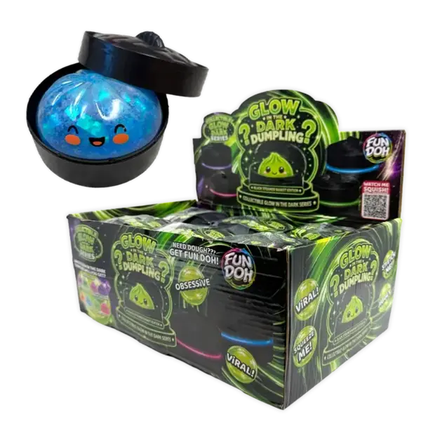 FUN DOH FUN DOH GLOW IN THE DARK MYSTERY SQUISHY DUMPLINGS