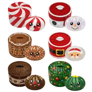 FUN DOH FUN DOH MERRY SQUISHMAS PETITE MYSTERY SQUISHY DUMPLINGS