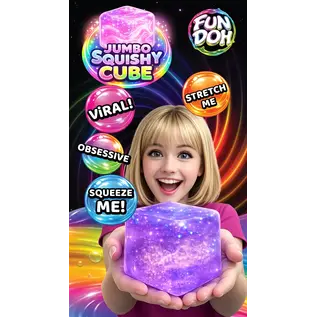 FUN DOH FUN DOH JUMBO SQUISHY CUBE