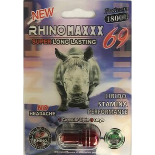 ENHANCEMENT RHINOMAXXX 69 PLATINUM 18000K PILL