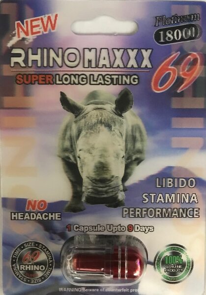 ENHANCEMENT RHINOMAXXX 69 PLATINUM 18000K PILL