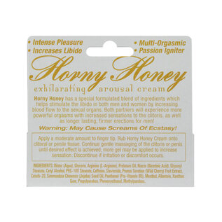 HOTT PRODUCTS HORNY HONEY AROUSAL CREAM 1 OZ