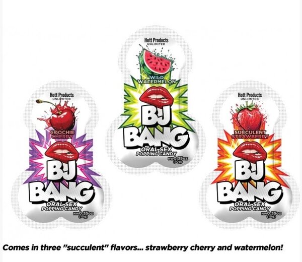 HOTT PRODUCTS BJ BANG ORAL POPPING CANDY ASSORTED FLAVORS