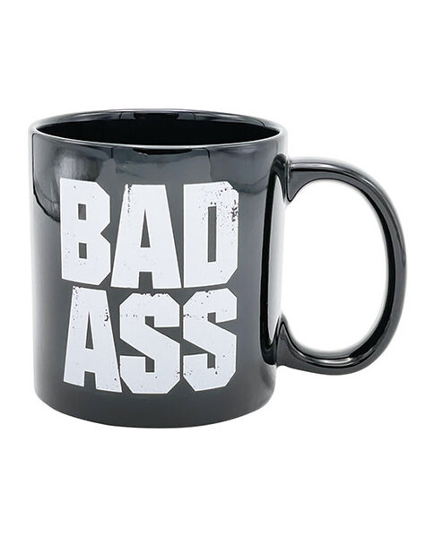 MUG GIANT CUP OF  BADASS BLACK