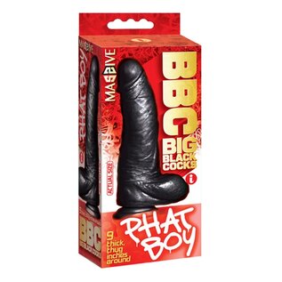 ICON BBC DILDO PHAT BOY BLACK 9"
