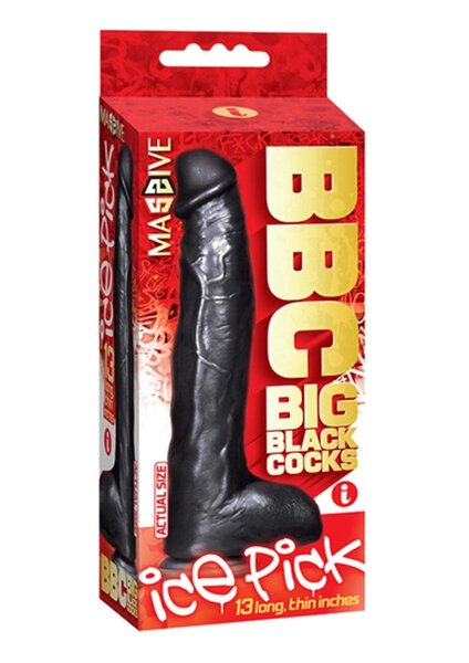 ICON BBC DILDO ICE PICK BLACK 13"