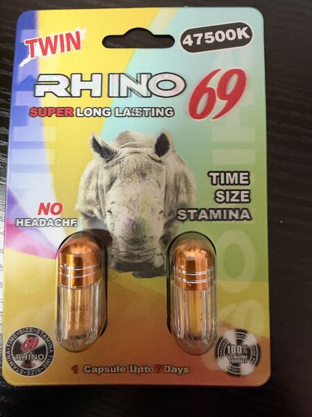 ENHANCEMENT RHINO 69 47500K DOUBLE PILL