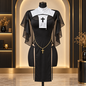"O" HEAVENS SEXY NUN HALLOWEEN COSTUME BLACK/WHITE