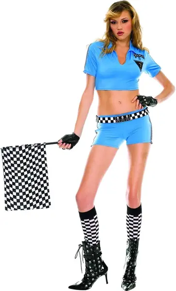MUSIC LEGS RACER COSTUME MED/LG
