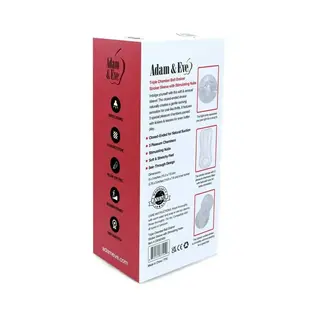 ADAM & EVE STROKER TRIPLE BALL CHAMBER CLEAR