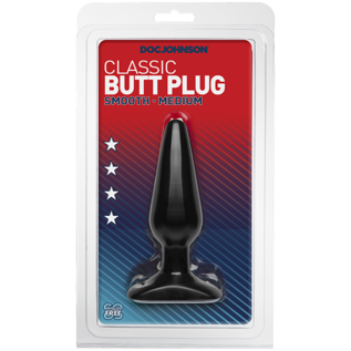 DOC JOHNSON DOC JOHNSON ANAL PLUG CLASSIC BLACK MED