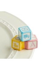 Nora Fleming Baby Blocks Mini RETIRED