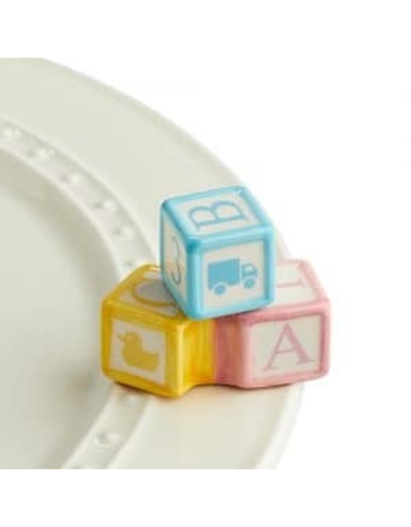 Nora Fleming Baby Blocks Mini RETIRED
