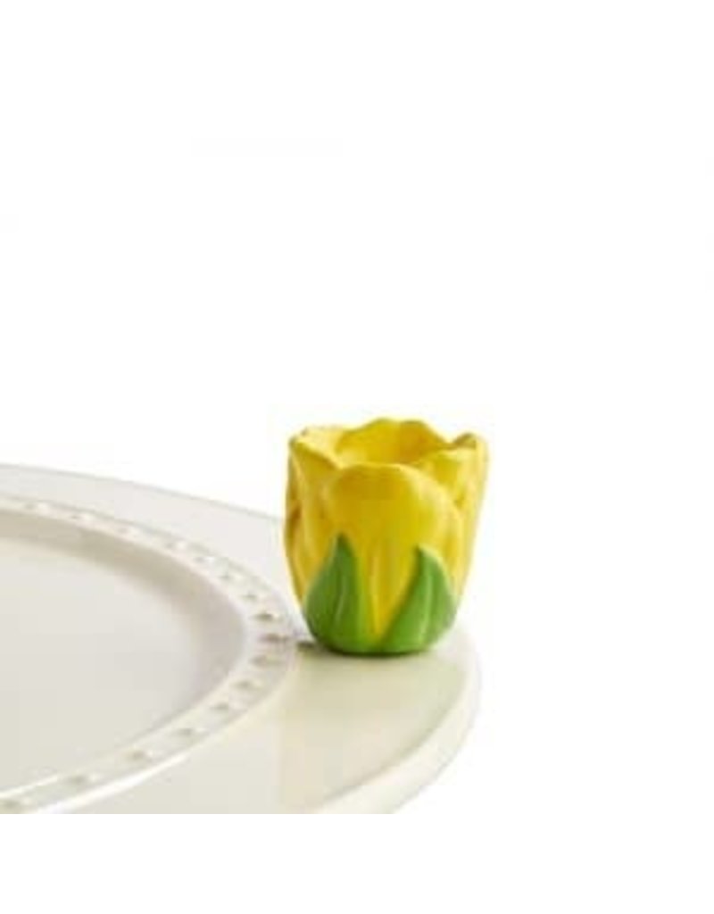 Nora Fleming Yellow Tulip Mini RETIRED
