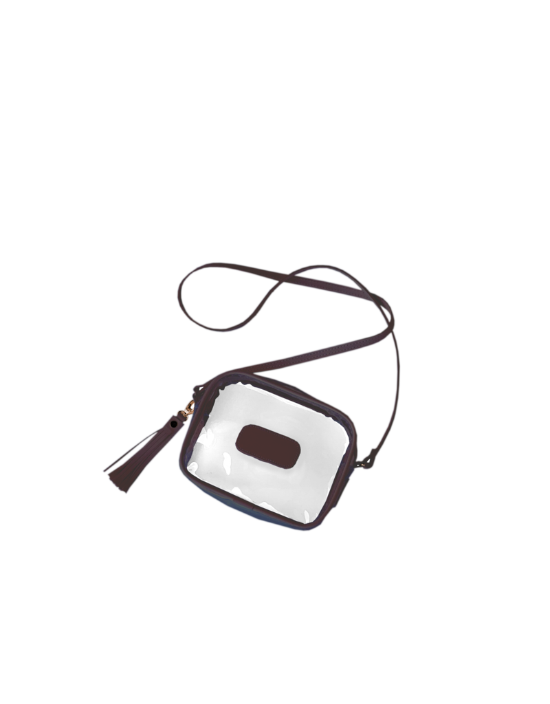 Jon Hart Design Clear Lola Crossbody Leather