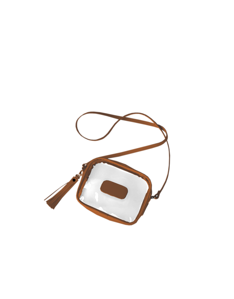 Jon Hart Design Clear Lola Crossbody Leather