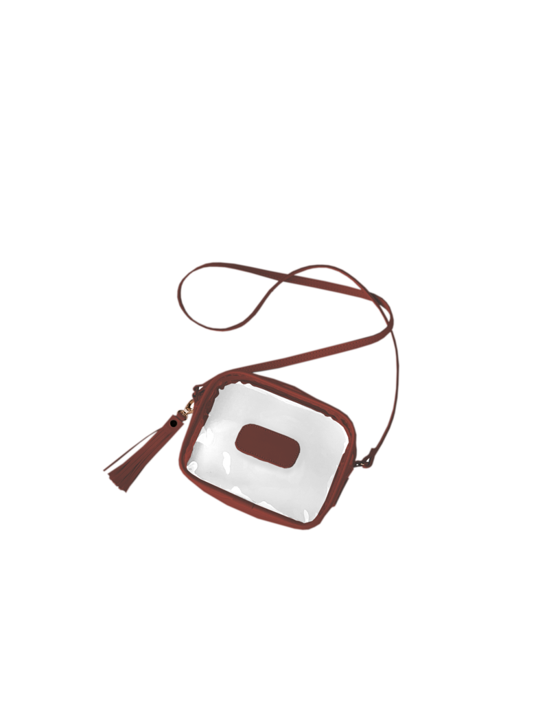 Jon Hart Design Clear Lola Crossbody Leather