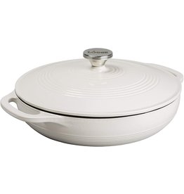 Lodge Cast Iron 3.6 QT Enamel Casserole - Oyster