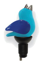 Chirpy ChirpyTop Wine Pourer - Cobalt/Aqua