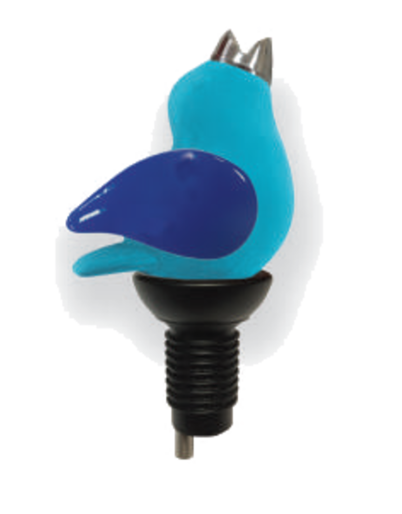 Chirpy ChirpyTop Wine Pourer - Cobalt/Aqua