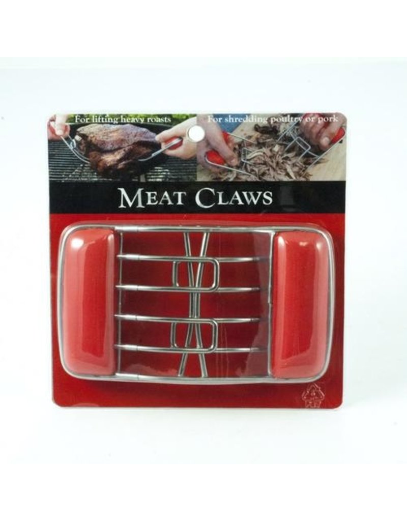 Union Square Group Soft Grip Meat Claws Lifter - Meat Shredder - Red