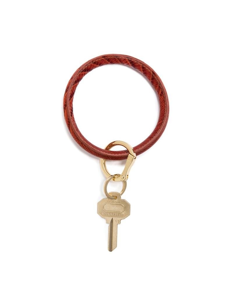 O-Venture Big O Key Ring - Snakeskin/Lizard Leather