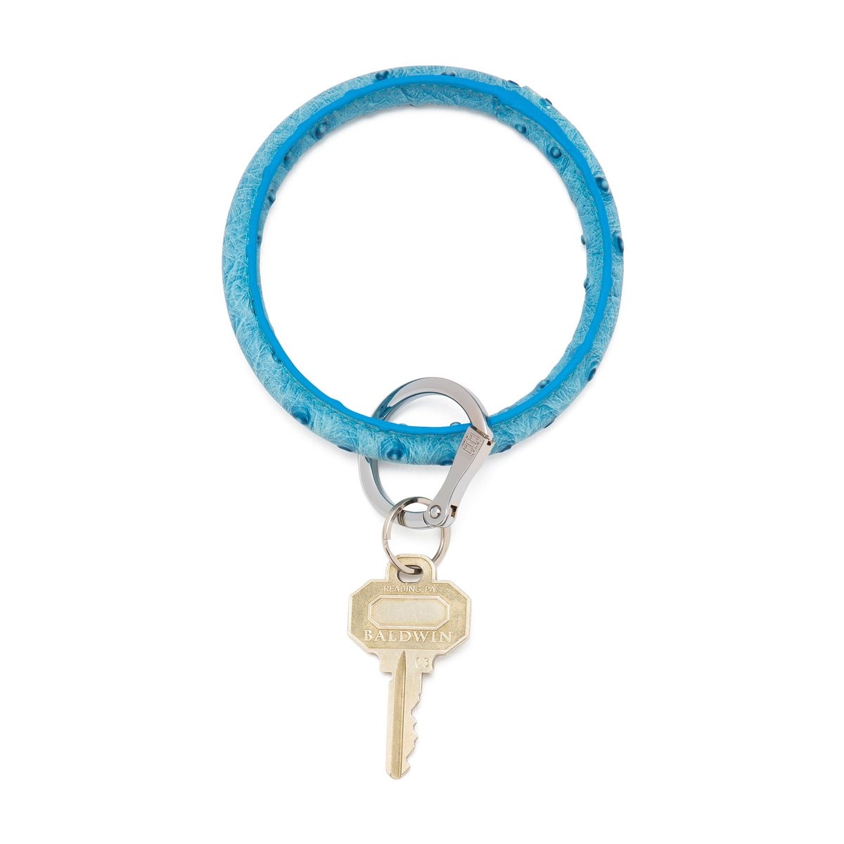 Big O Key Ring Ostrich Leather Gift and Gourmet