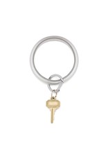 O-Venture Big O Key Ring - Smooth Metallic Leather