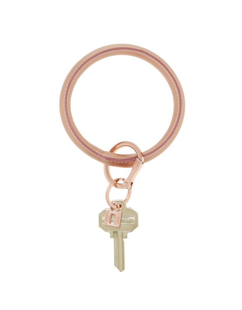 O-Venture Big O Key Ring - Smooth Metallic Leather