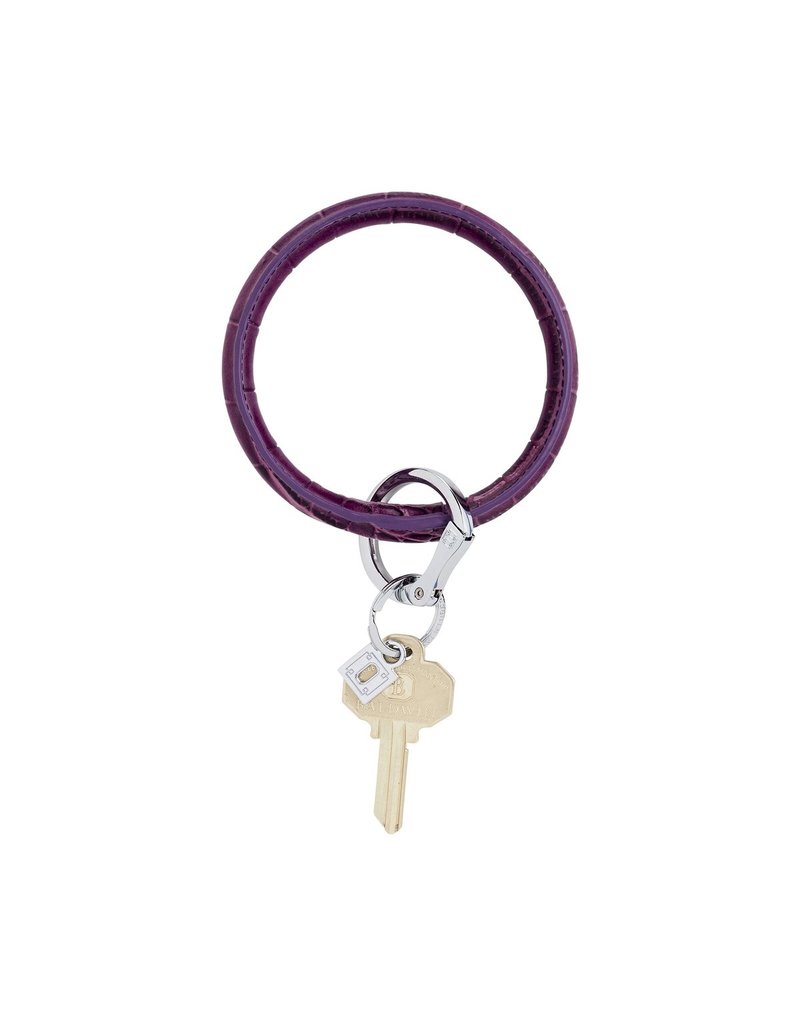 Oventure Big O Leather Key Ring - Cherry on Top Croc