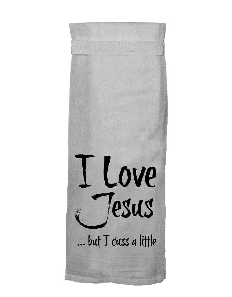 Twisted Wares I Love Jesus But I Cuss A Little Towel