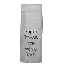 Twisted Wares Paper Towels Are White Trash Towel
