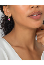 Kendra Scott Ari Heart Huggie Earring - Drusy