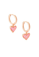 Kendra Scott Ari Heart Huggie Earring - Drusy