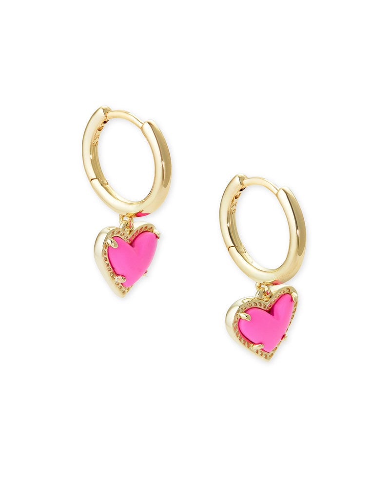 kendra scott ari heart huggie earrings