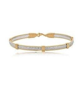 Ronaldo Designer Jewelry Katbird Bracelet - Silver with Gold Wire