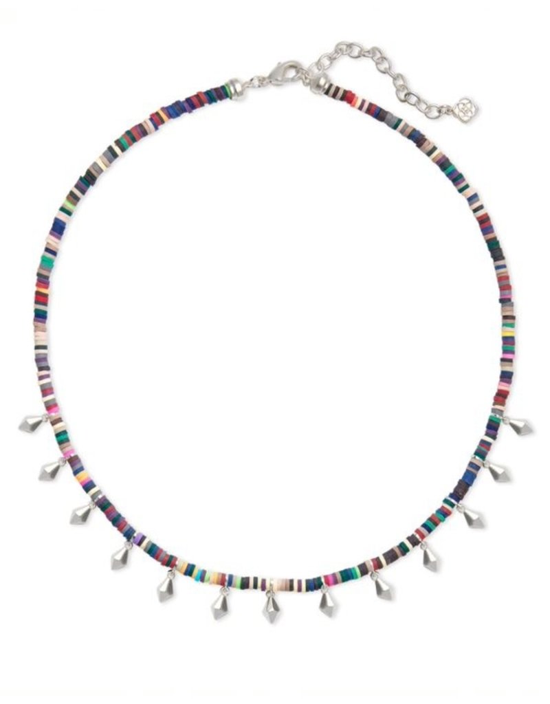 Reece gold choker necklace in neon mix Clearance